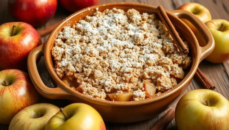 Crumble pommes cannelle