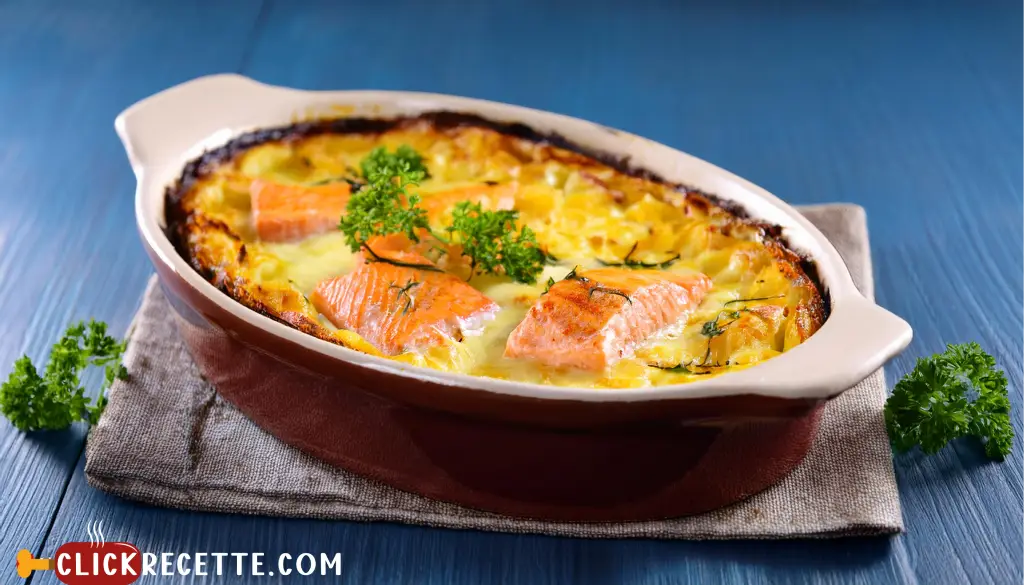 Recette de gratin au saumon