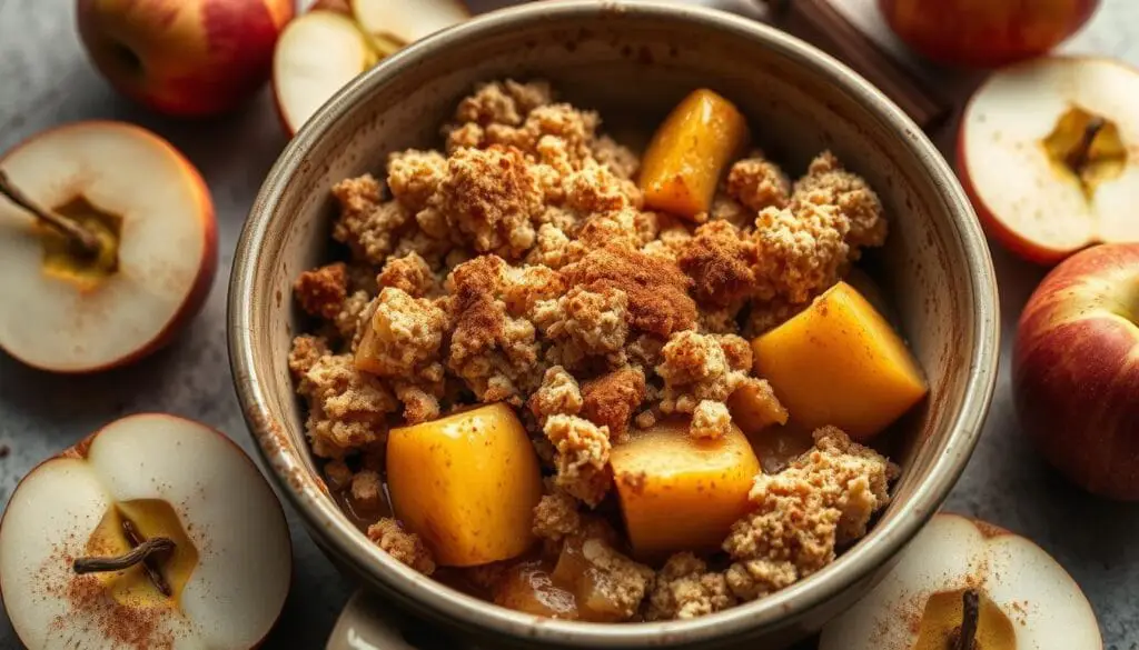 crumble pommes cannelle