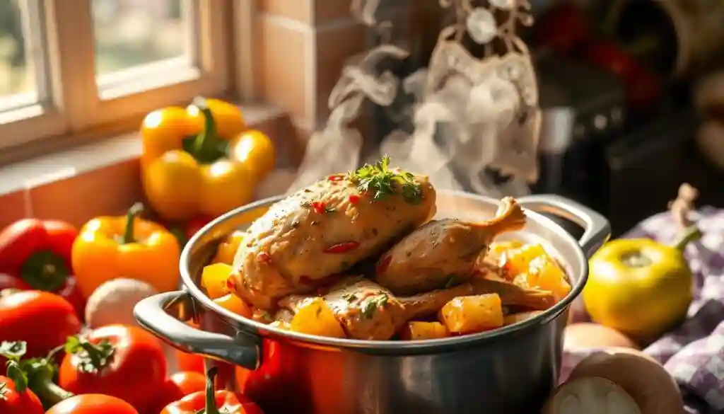 cuisson-poulet-basquaise